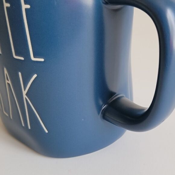 Rae Dunn Coffee Break Blue White Ceramic Mug New - Picture 9 of 11